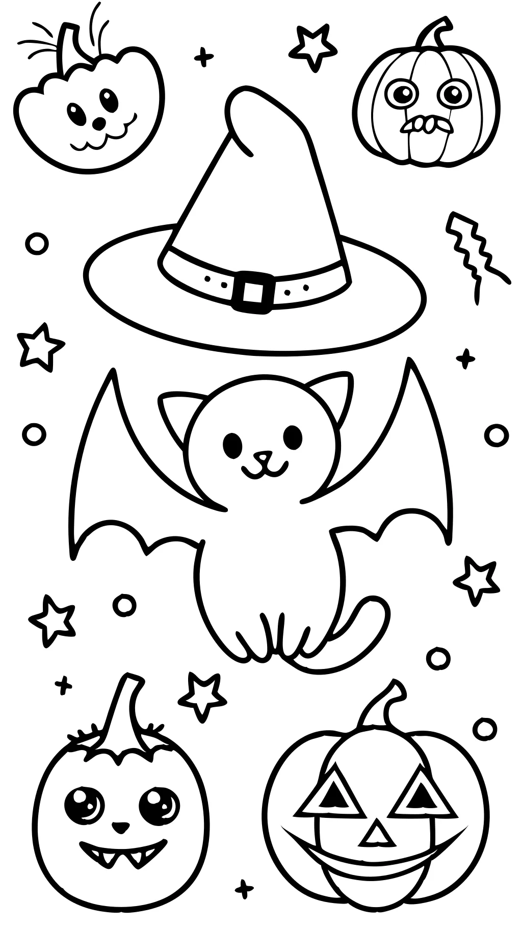 sim ple halloween coloring pages